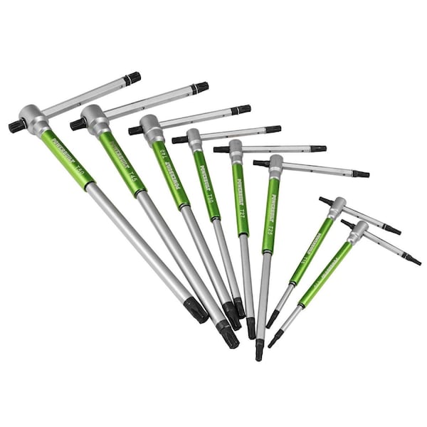 9Pcs Star 3 Way T-Handle Spin Hex Wrench